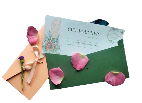 Beautifully packaged Reflexology gift voucher