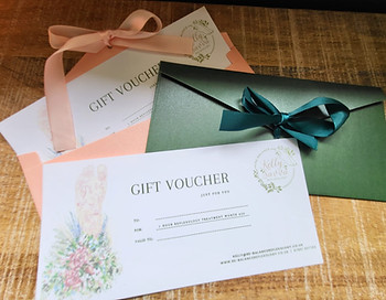Beautifully packaged Reflexology gift voucher