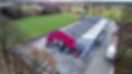 Photo of sawmill warehouse from above by drone