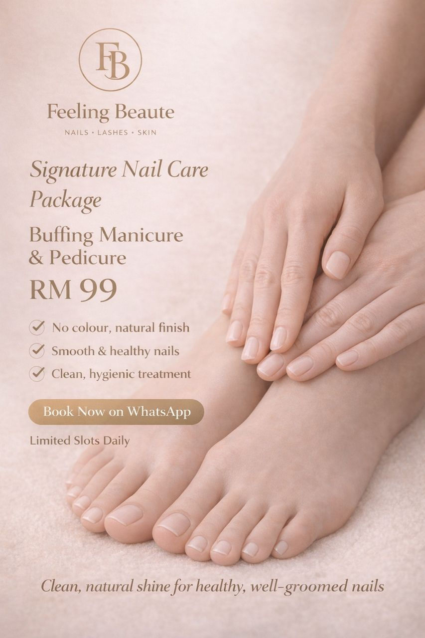 RM99 manicure pedicure at Feeling Beaute nail salon Damansara Perdana