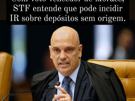 Como fica o Imposto de Renda sobre os depósitos feitos em conta corrente ?