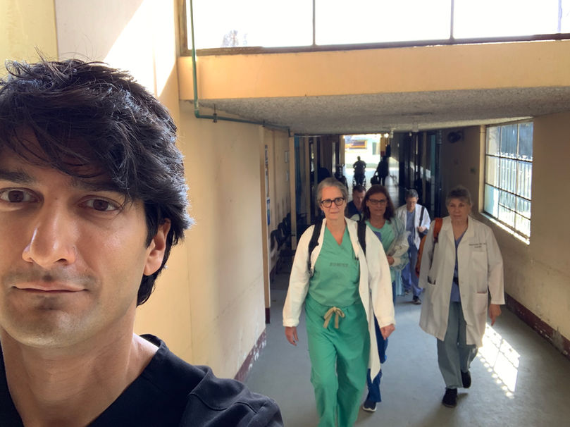 Dr Omar Hussain with colleagues