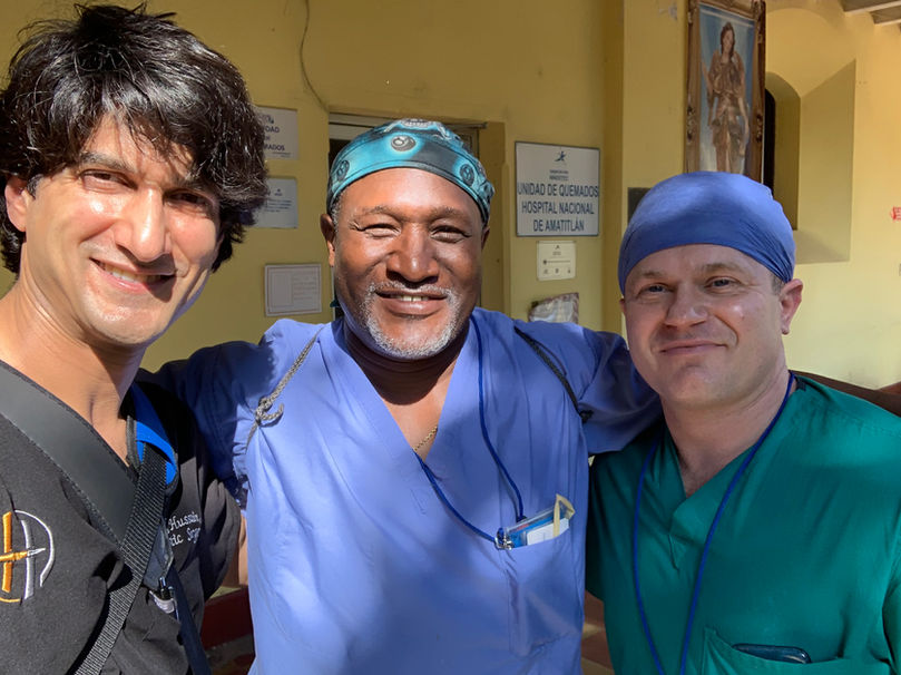 Dr Omar Hussain with colleagues