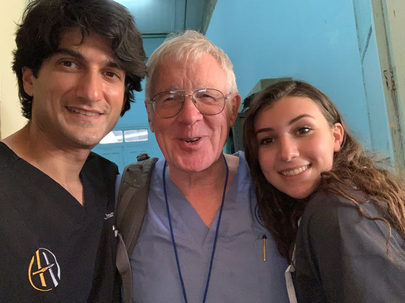 Dr Omar Hussain with colleagues