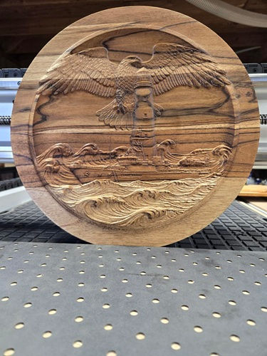 15" US Coast Guard Wooden Plaque 15"