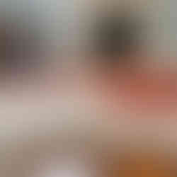 6" thick upholstery foam is cut to width, ready to be covered with fabric.