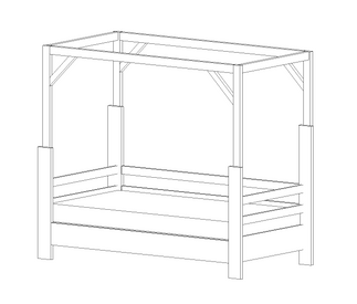 3D rendering of the new daybed design concept.