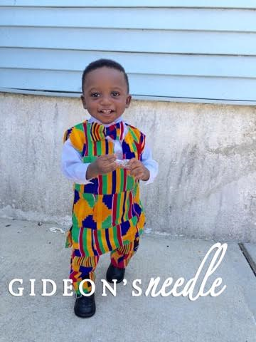 Mini Kente Shirt, Pant & Bowtie