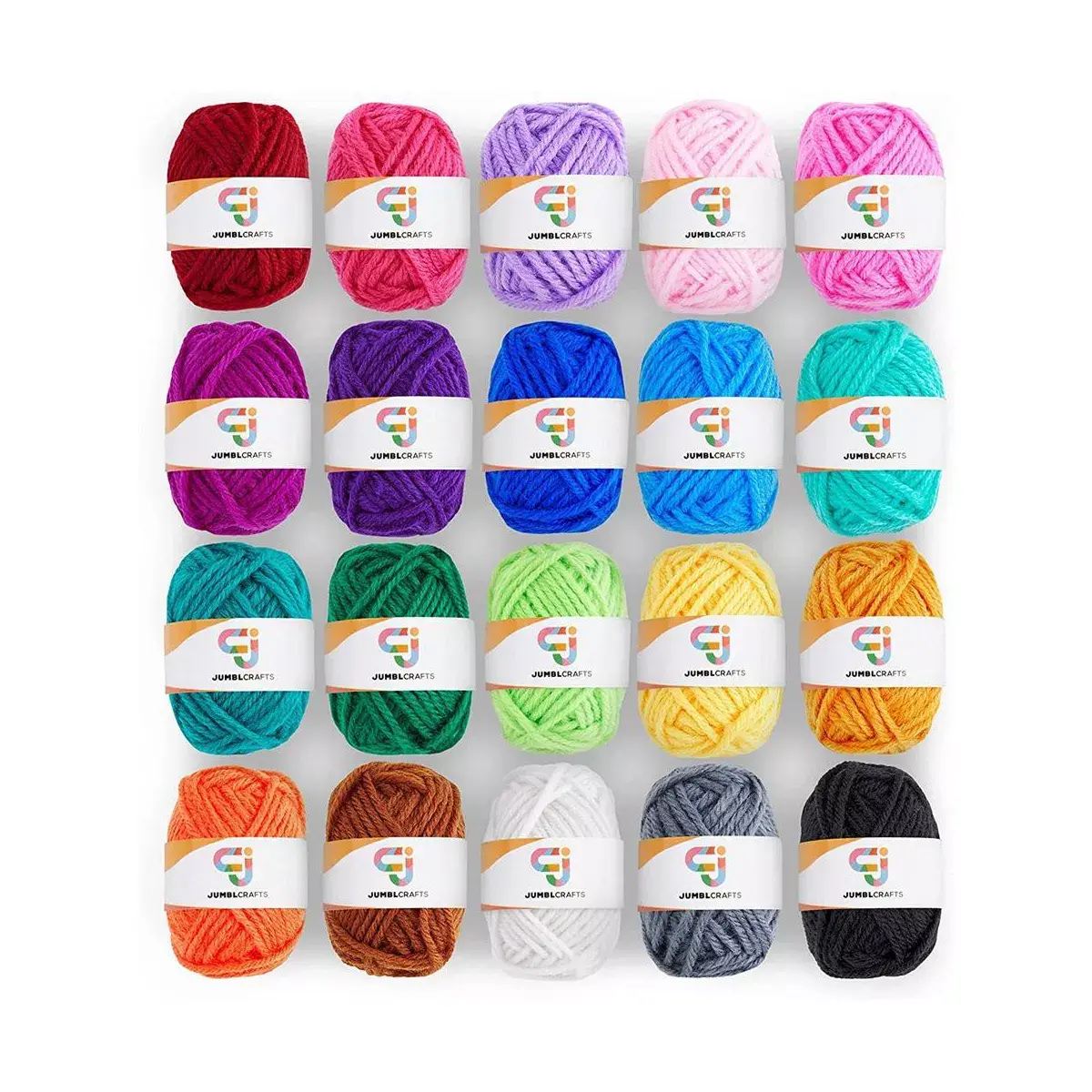 20-MINI YARN STARTER CROCHET KIT 843812170772