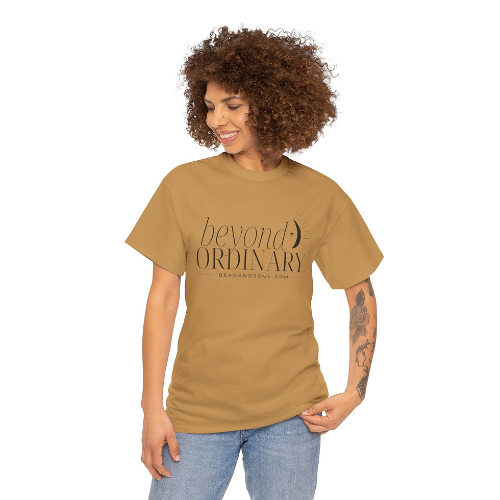 Thumbnail: Beyond Ordinary Unisex Heavy Cotton Tee - Inspirational Graphic T-Shirt