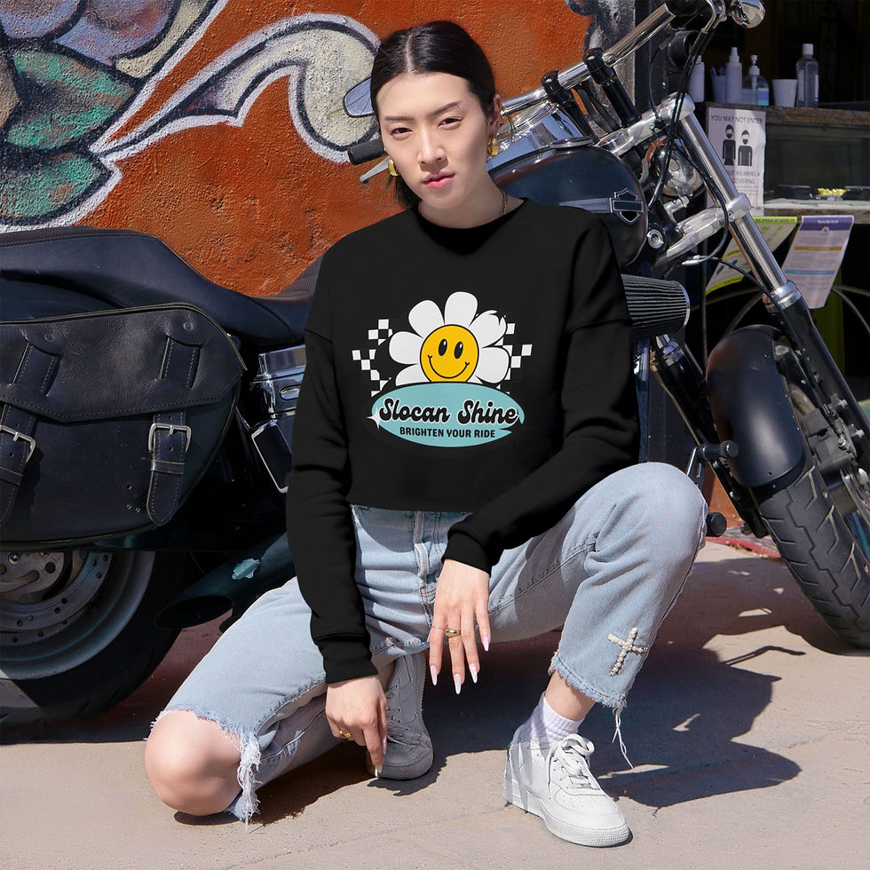 Thumbnail: Brighten Your Ride Cropped Sweatshirt for Women