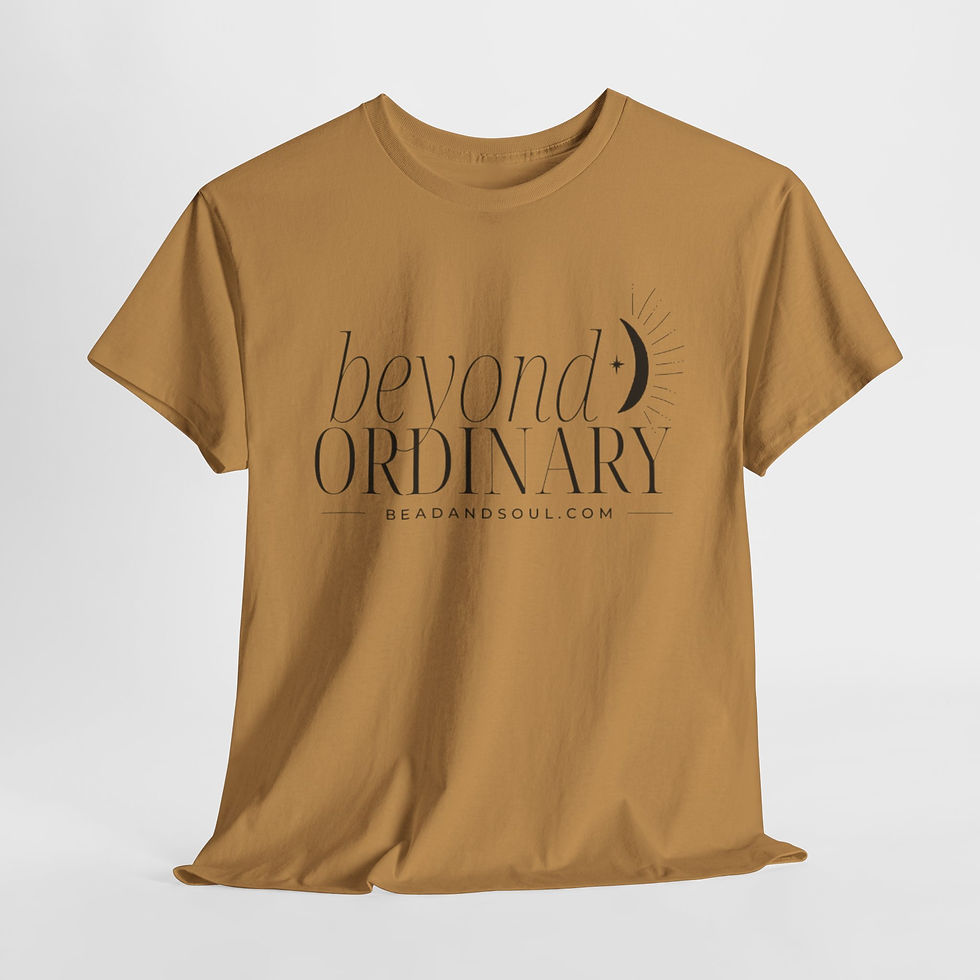 Thumbnail: Beyond Ordinary Unisex Heavy Cotton Tee - Inspirational Graphic T-Shirt