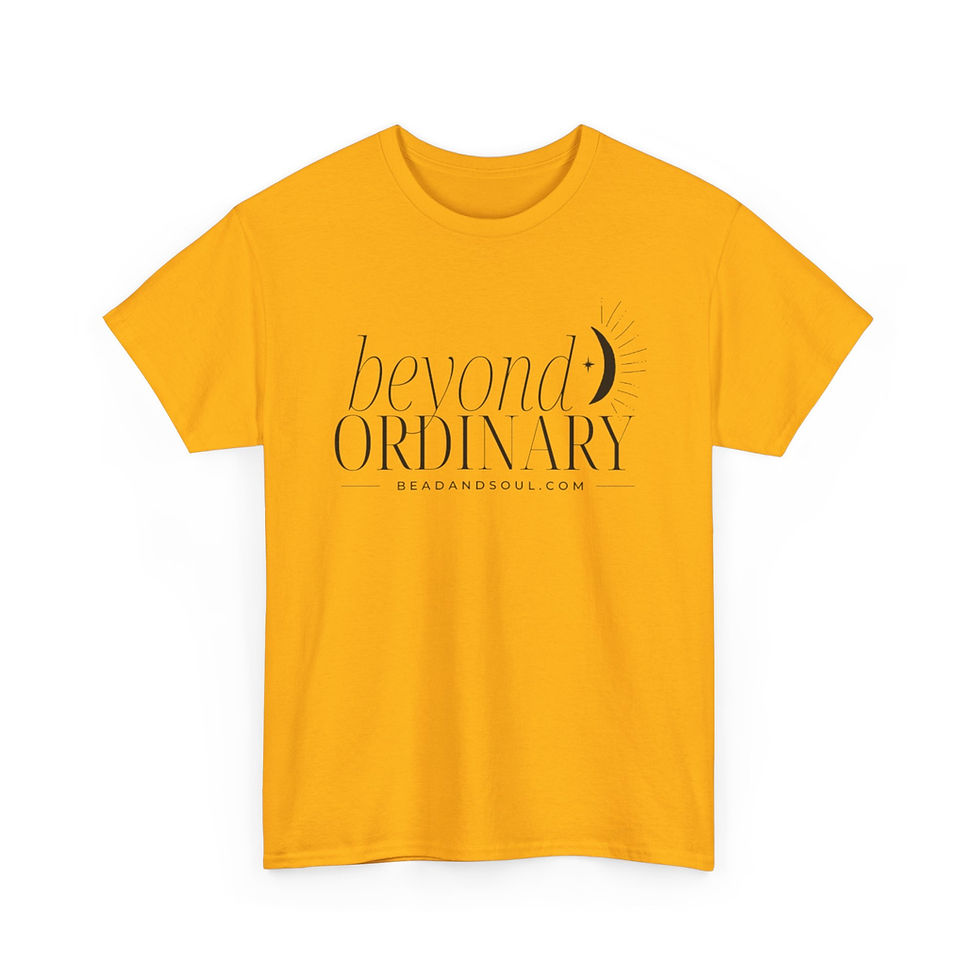 Thumbnail: Beyond Ordinary Unisex Heavy Cotton Tee - Inspirational Graphic T-Shirt