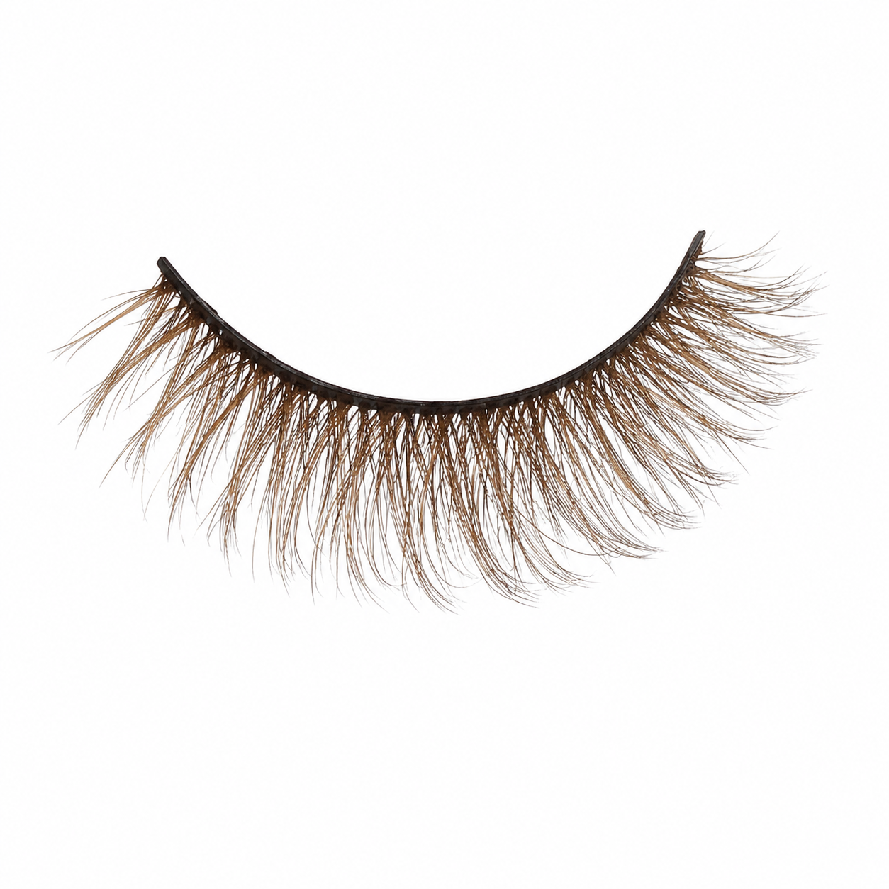 Brown Faux Mink Strip Eyelashes Style 25