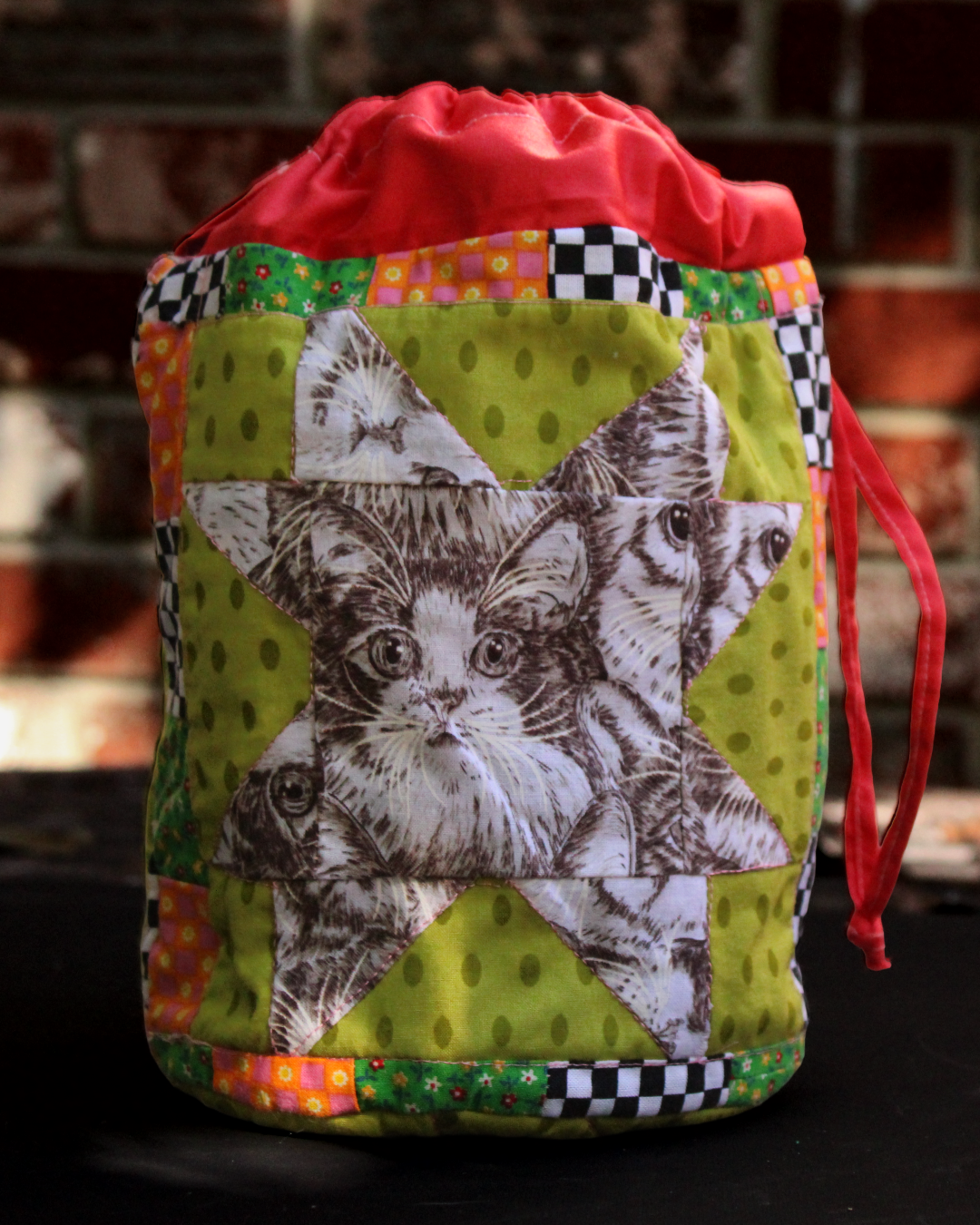 Fancy Cat Dice Bag