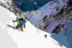 Hiking from skiresrt to North side, pic Mika Merikanto