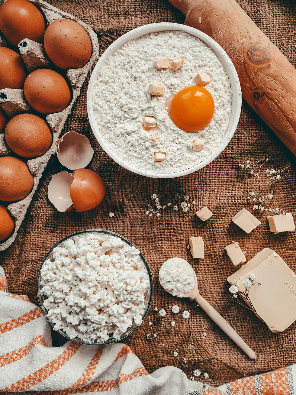 Kuchenteig in Vorbereitung