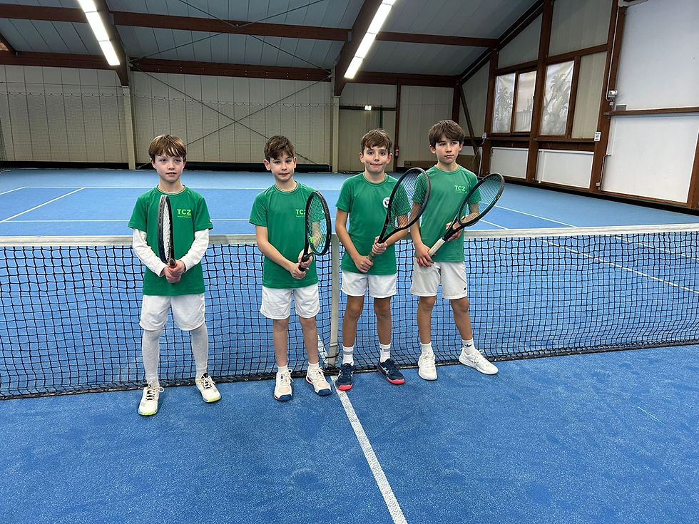 U12m v.l.: Luuk, Anton, Adrian und Henry