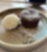 Mi-cuit au chocolat, glace vanille