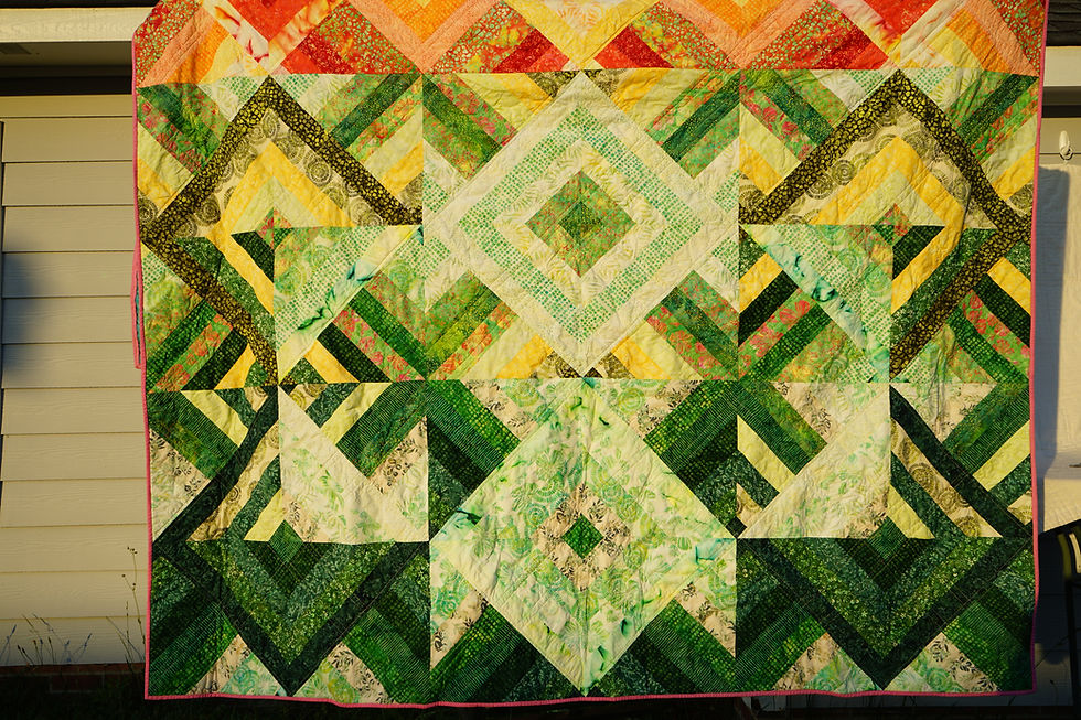 Thumbnail: Tropical Batik Quilt