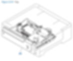 19. HP M575 Paper Tray printer parts diagram