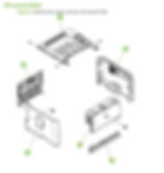 2. HP P2055 Covers, Panels and doors diagram printer parts diagram