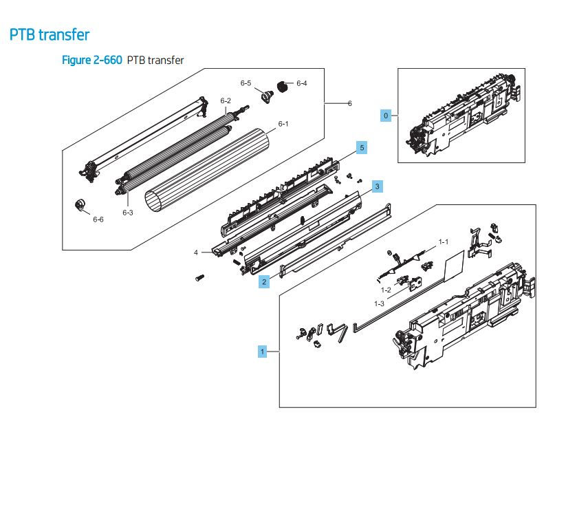 HP Color LaserJet E82540 E82550 E82560 Printer Part Diagrams