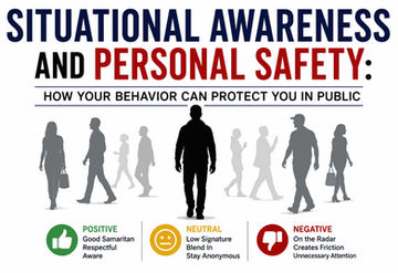 How Self-Awareness Relates To Situational Awareness and Personal Safety: How Your Behavior Can Protect You in Public