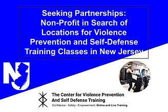 Non-Profit in Search of Locations for Violence Prevention and Self-Defense Training Classes