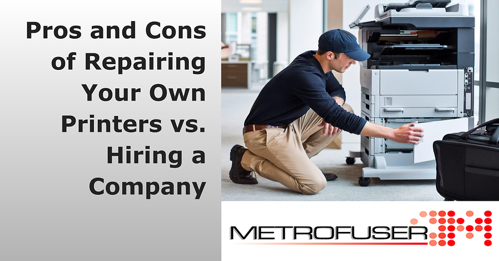 Pros and Cons of Repairing Your Own Printers vs. Hiring a Company