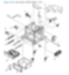 20. HP M4555 Covers paper feeder 1 x 500  3 x 500 1 of 2 sheet assembly printer parts diagram