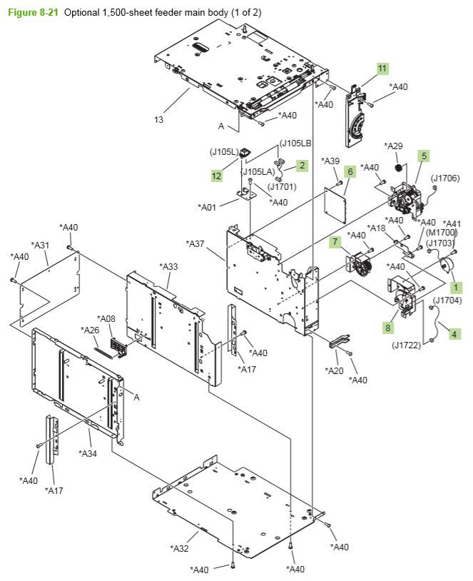 Drucker Fixiereinheit RM1-4579 Für HP P4015 P4515 - Fuser Kit