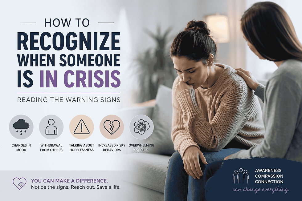 How to Recognize When Someone Is in Crisis: Reading the Warning Signs