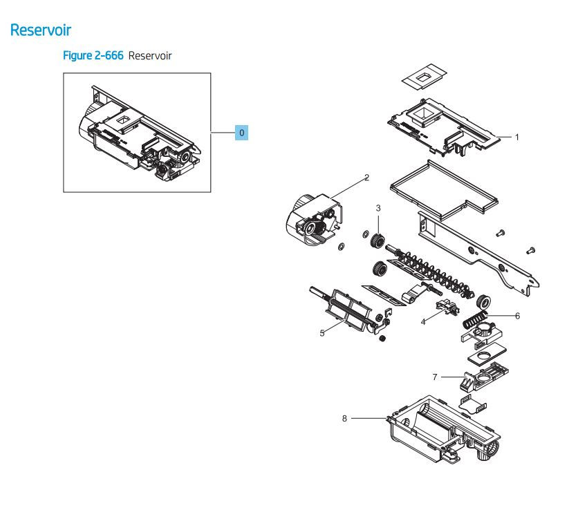 HP Color LaserJet E82540 E82550 E82560 Printer Part Diagrams