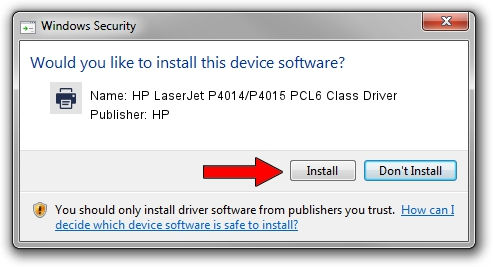 HP LaserJet P4015 PCL 6” print driver