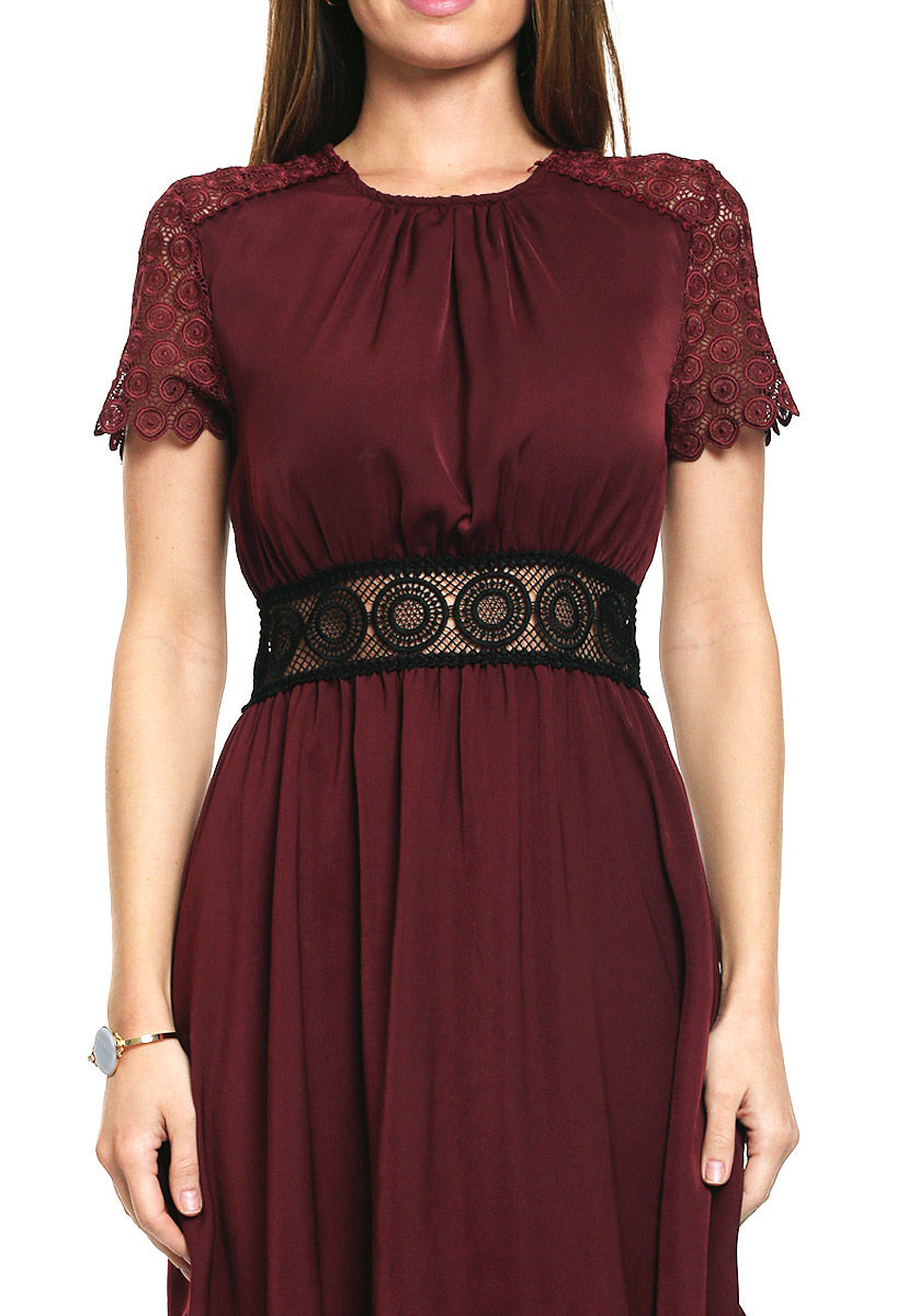 Mango Vestido Vino