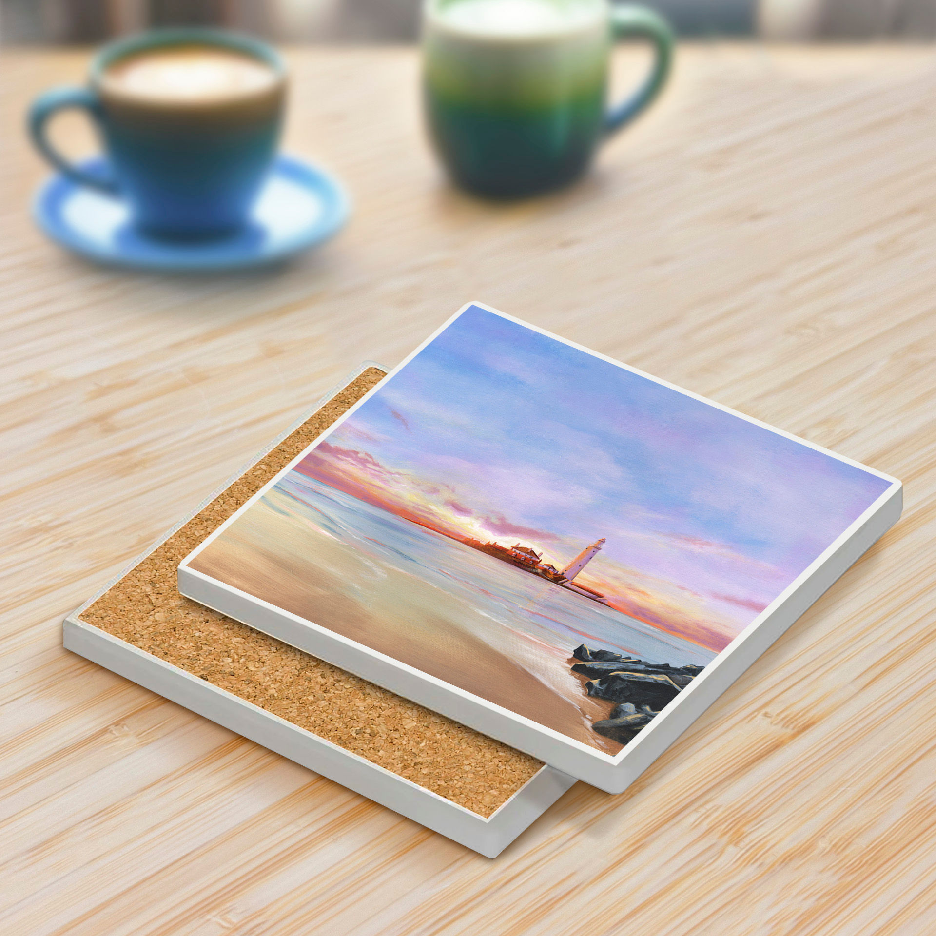 St.Mary's morning ceramic coaster