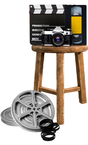 Video production equipment used by The Reel Factory.