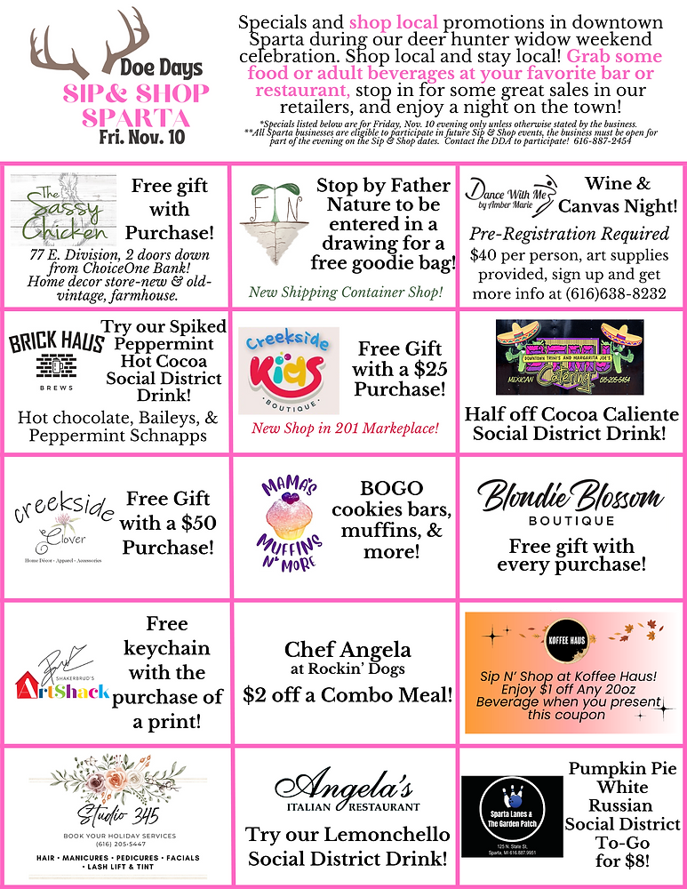 Sparta Hosts Sip & Shop Events to Bolster Local Economy Sparta Today