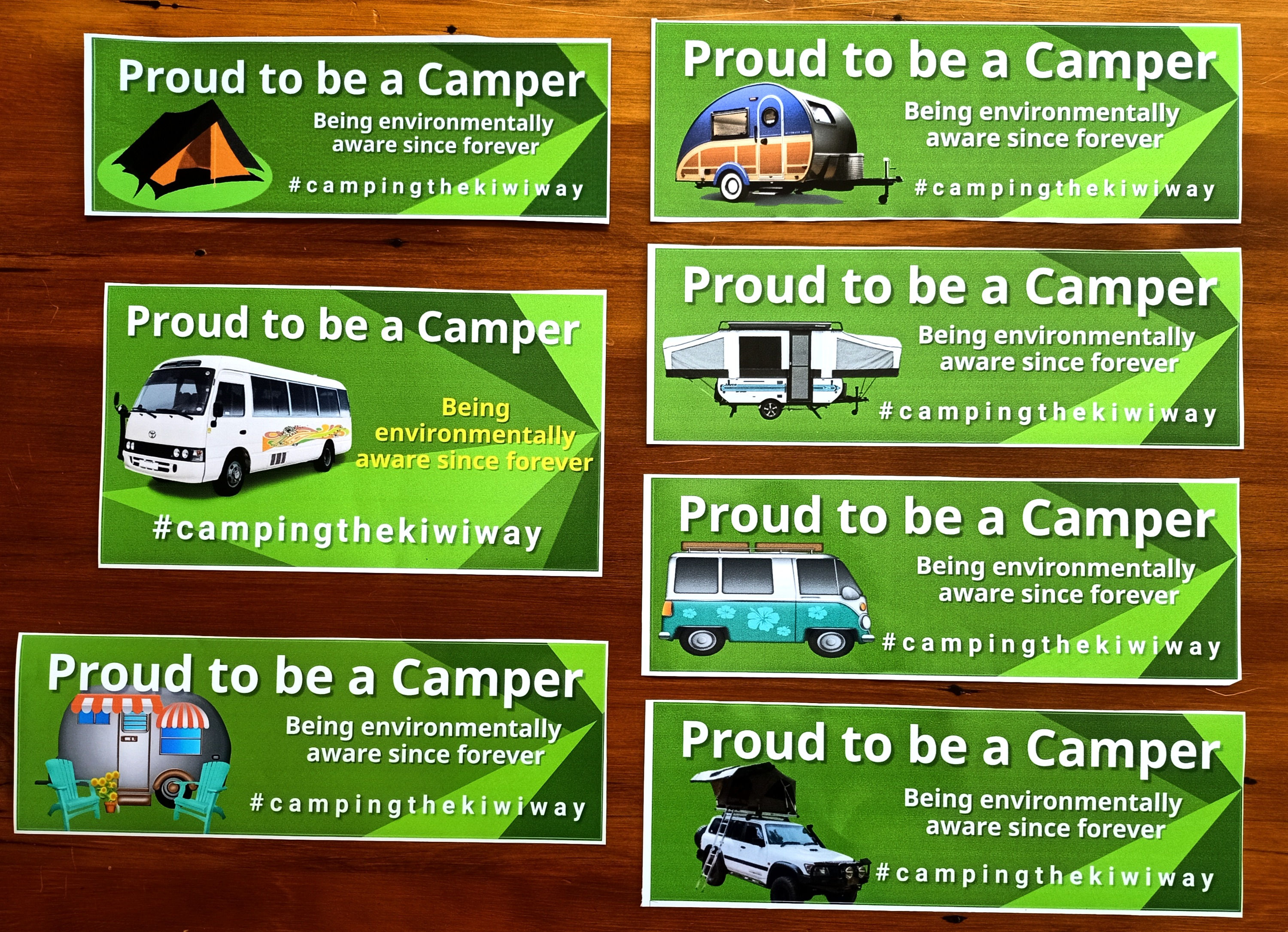 Proud to be a Camper decals 270mm to 300mm width