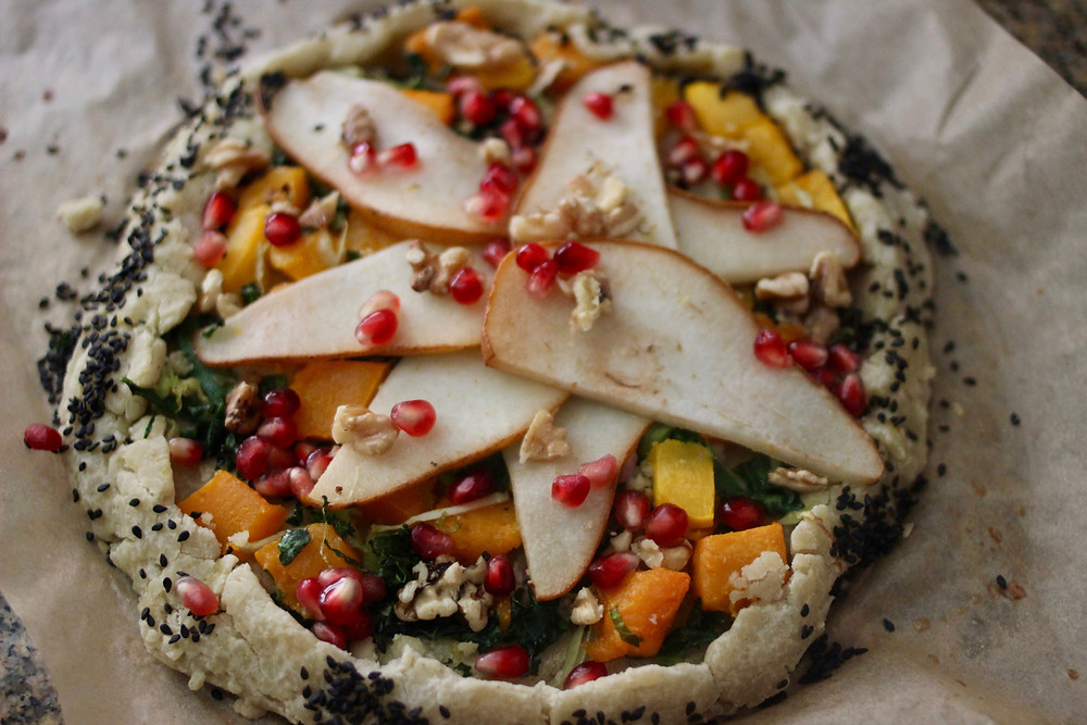 vegan gluten-free savory galette