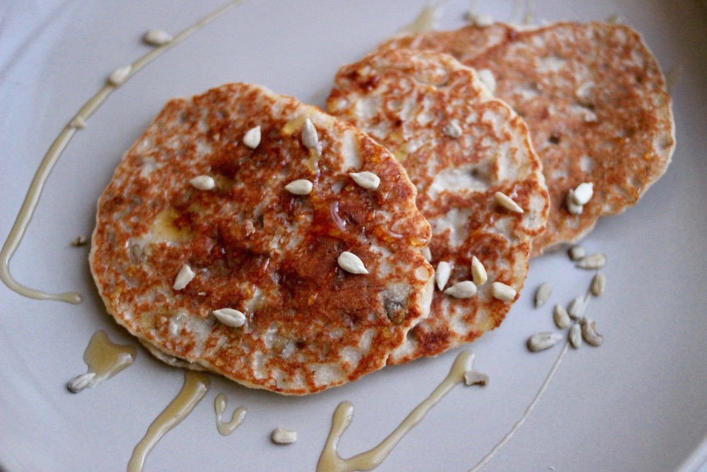 healthy vegan hippy pancakes