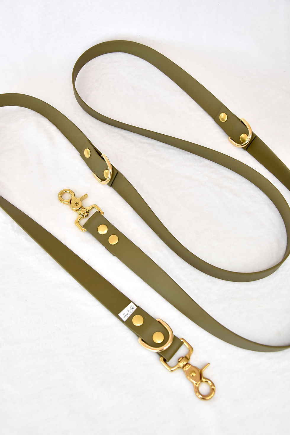 Miniature : Laisse Olive - Biothane