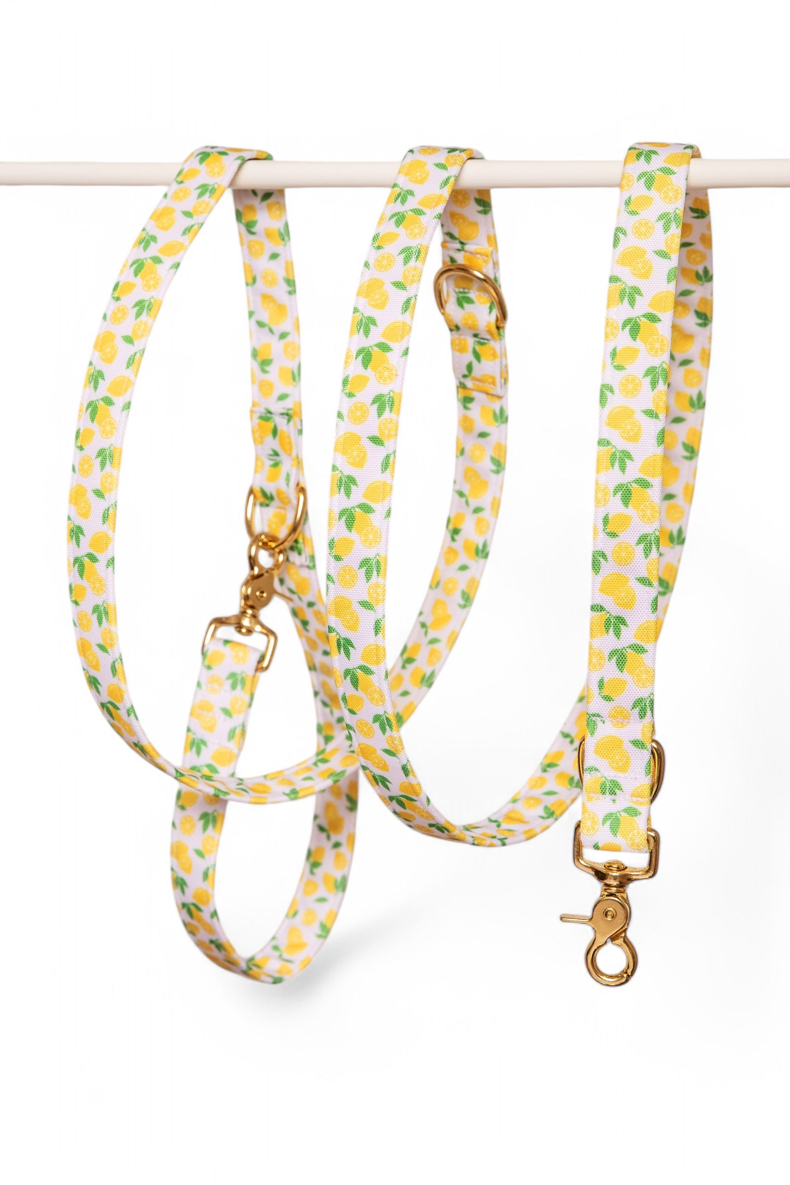 Laisse multi-positions Citron - tissu impérméable