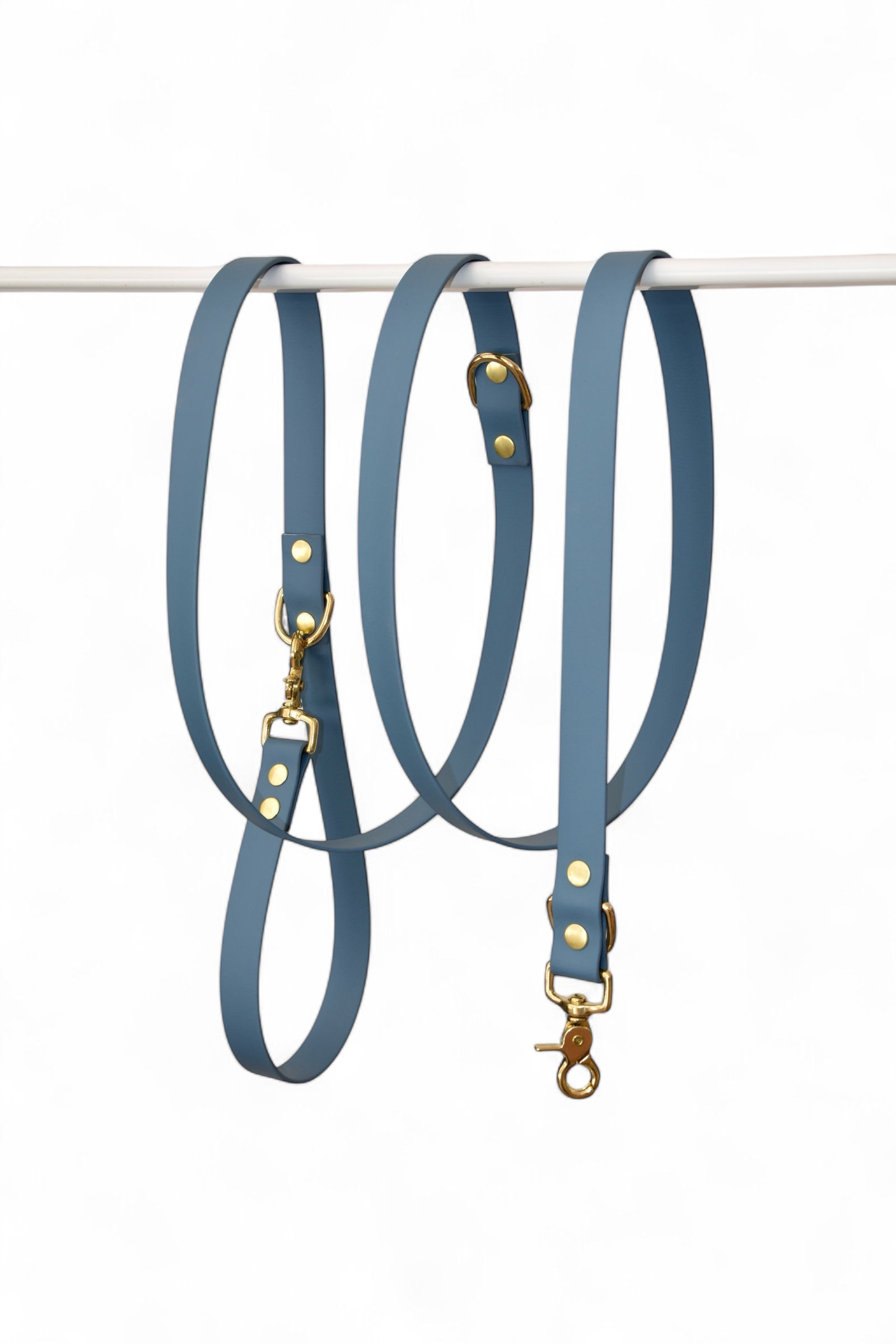 Laisse Multi-positions Bleu pétrole - Biothane