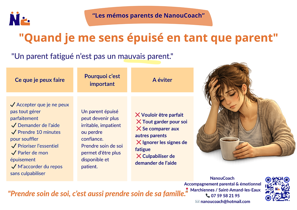 Mémo: "Epuisement parental"