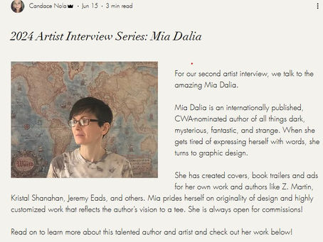 New interview (this time as an artist and graphic designer)!