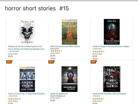 Smile So Red and Other Tales of Madness charting on Amazon!
