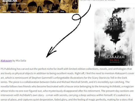 Alakazam has made A.C. Wise's best of 2025 list