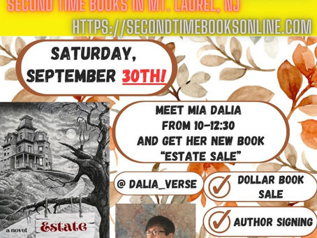 My first ever book signing!